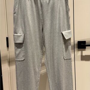 Vuori Heather Gray Cargo Track Joggers